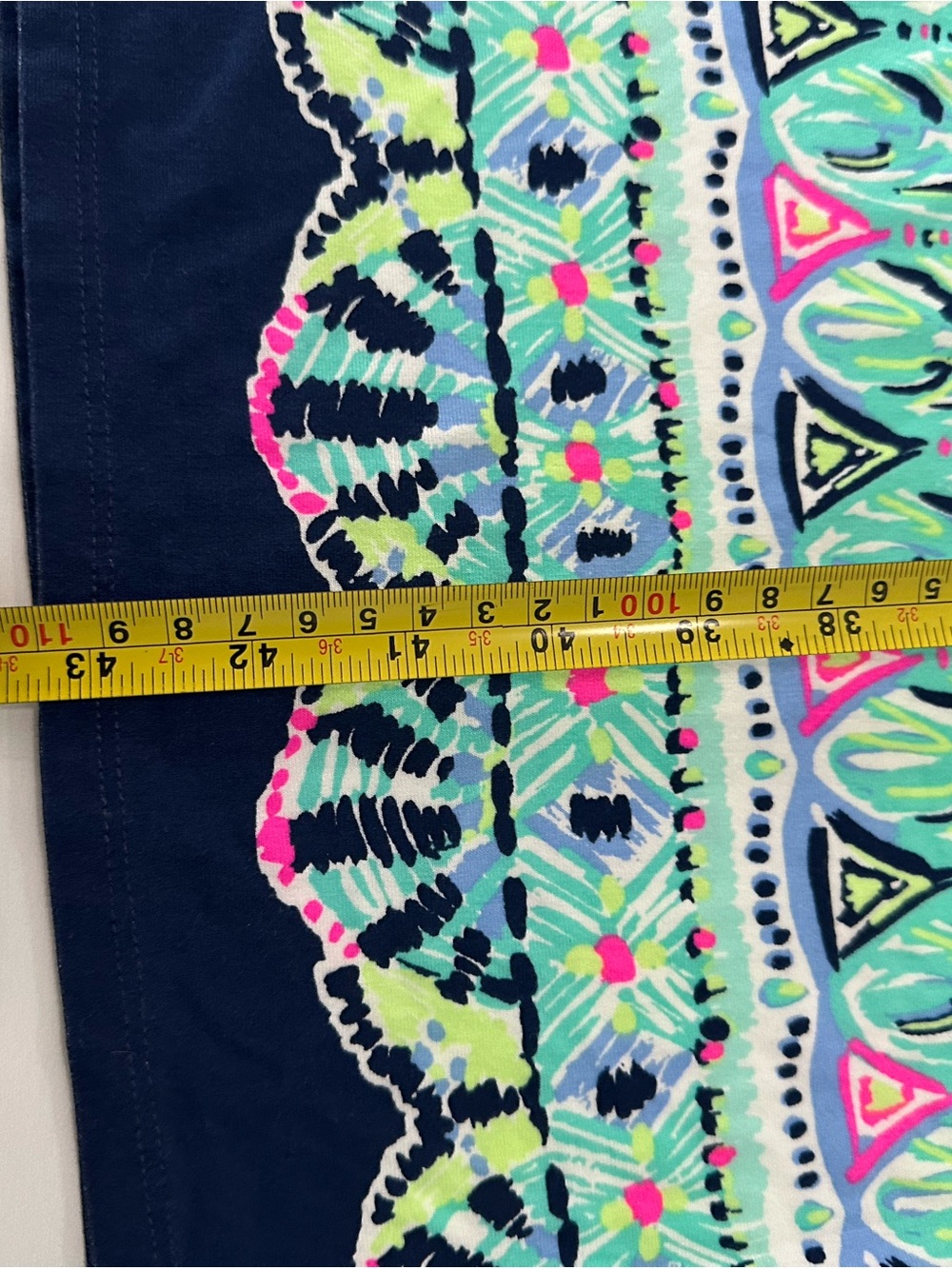 Tropical Floral  Top and Wide Leg Pants - Mint, Navy & Pink. - Picture 10 of 14